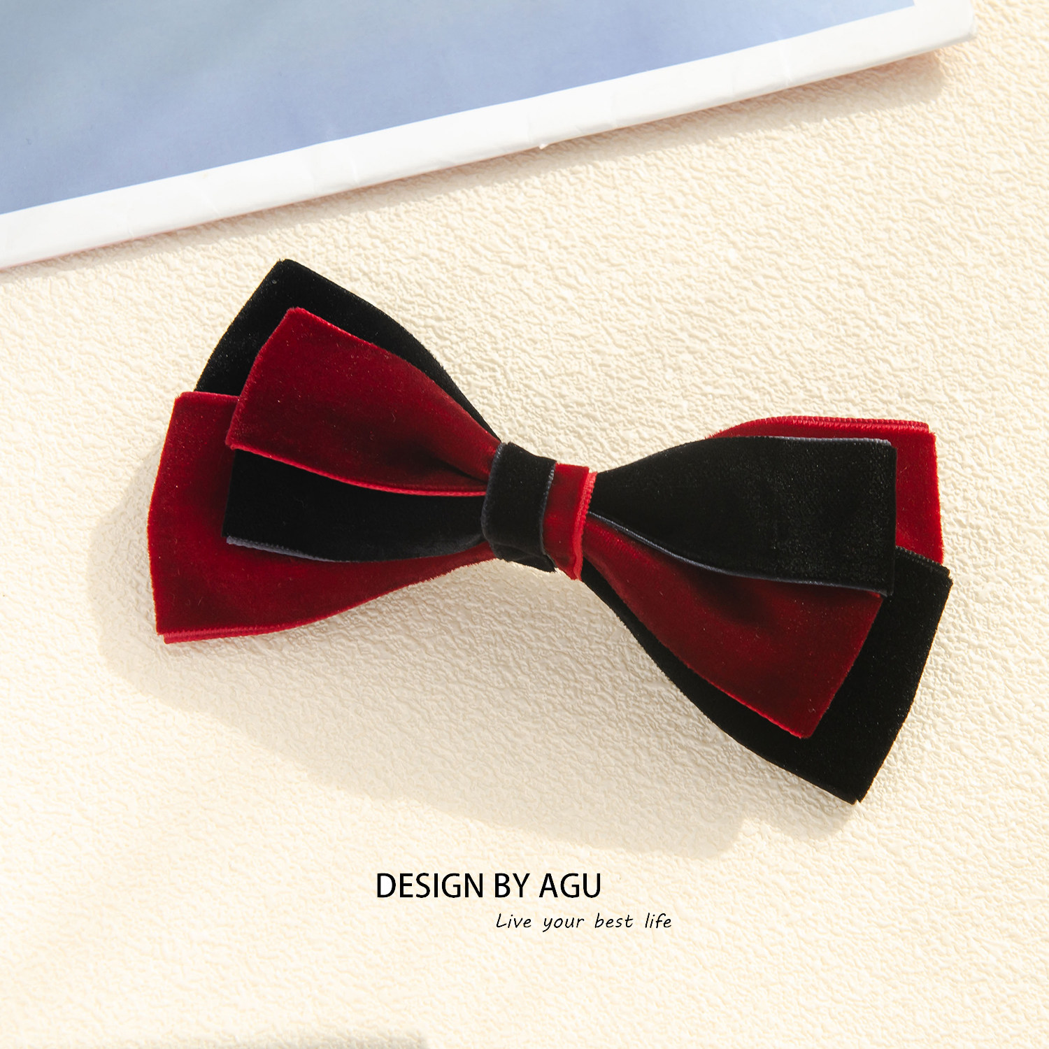 丝绒新年头饰大号酒红色/黑色拼色蝴蝶结发夹过年发卡高级感发饰,饰品/流行首饰/时尚饰品新,发饰,淘宝优惠券,粉丝福利购,淘宝优惠卷