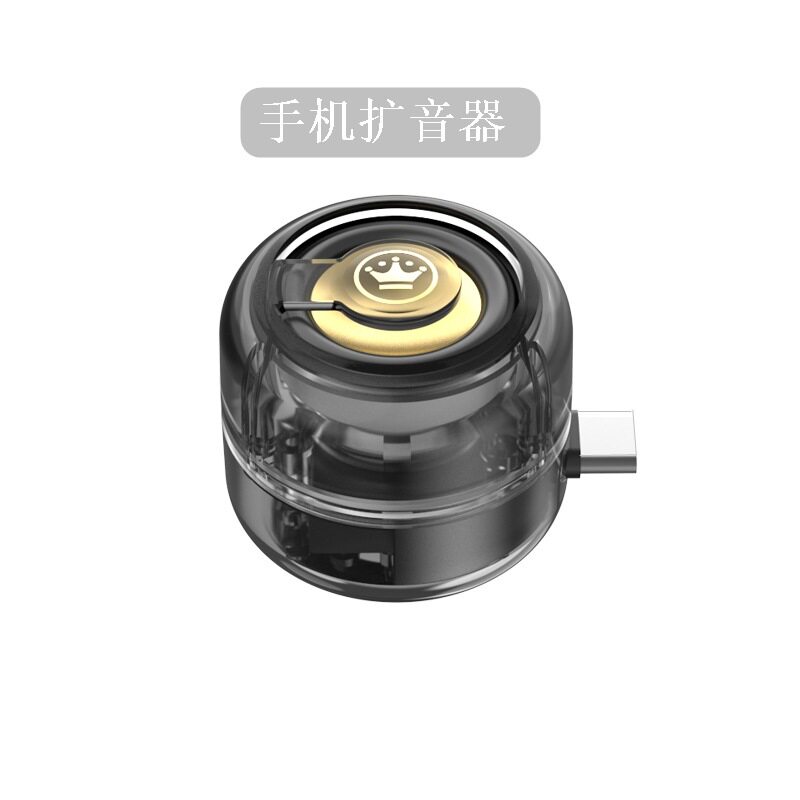 跨境小型直插手机小音箱Type-c迷你便携音响超长续航外放低音炮