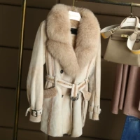 Lông phiên bản giới hạn hàng hóa đặc biệt cáo lông cổ áo lông cừu lông thú lông lông dài của phụ nữ - Faux Fur áo nỉ lót lông cừu uniqlo nữ