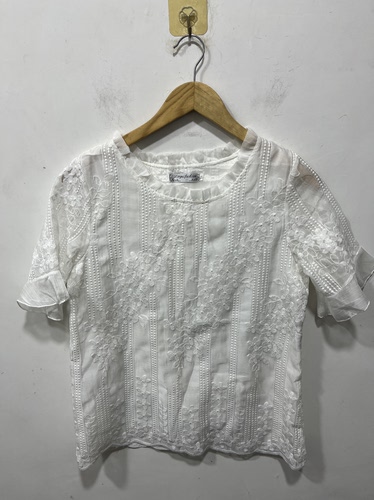 亏本清货夏女装时尚百搭休闲潮短袖T恤潮流宽松版圆领上衣蕾丝