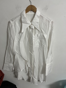 百搭休闲上衣潮牌衬衫 亏本清货春秋大码 女装 时尚 宽松 天丝衬衣大版