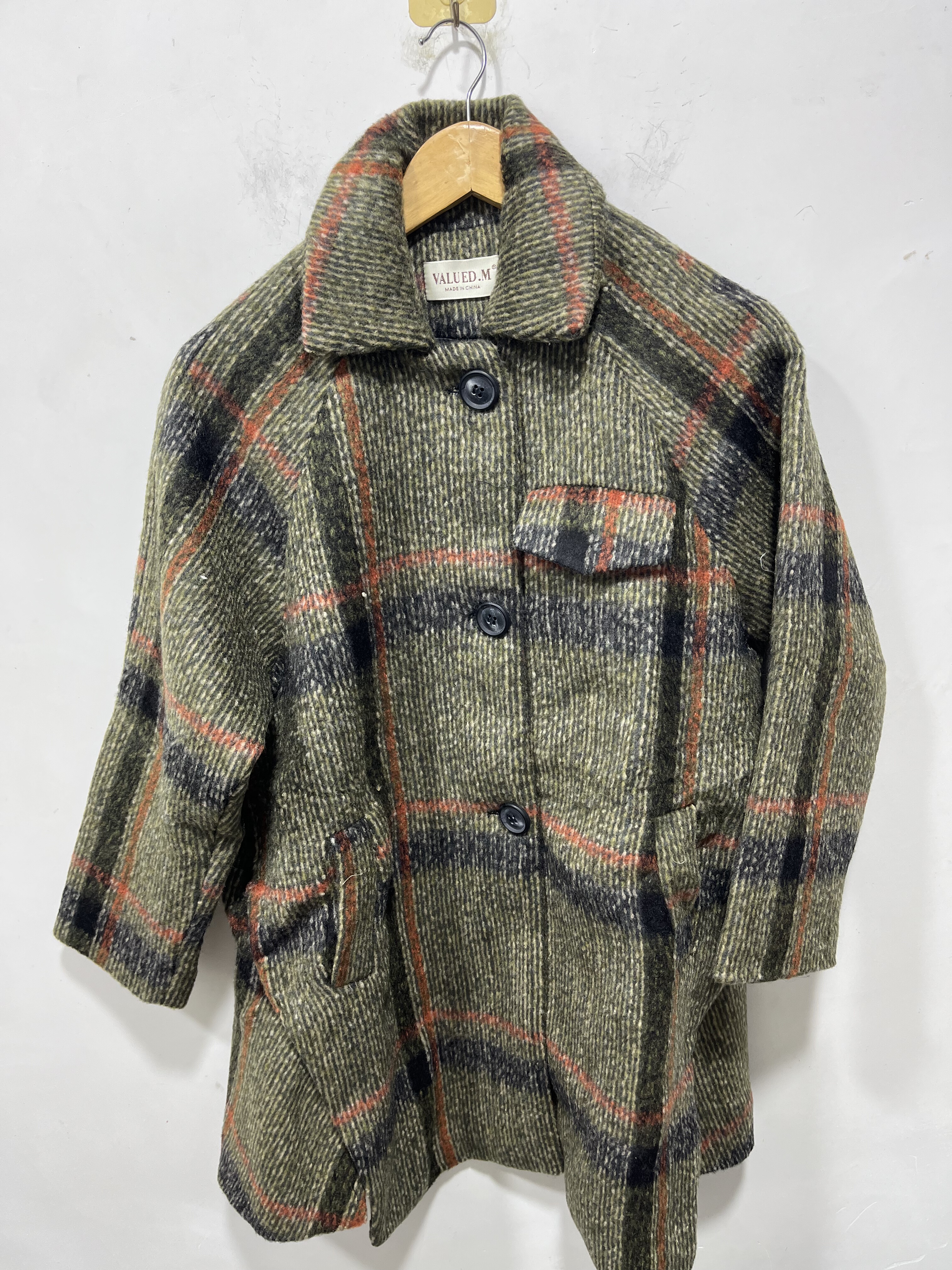 亏本清货秋冬女装时尚百搭休闲潮牌外套格子羊毛呢大衣上衣风衣