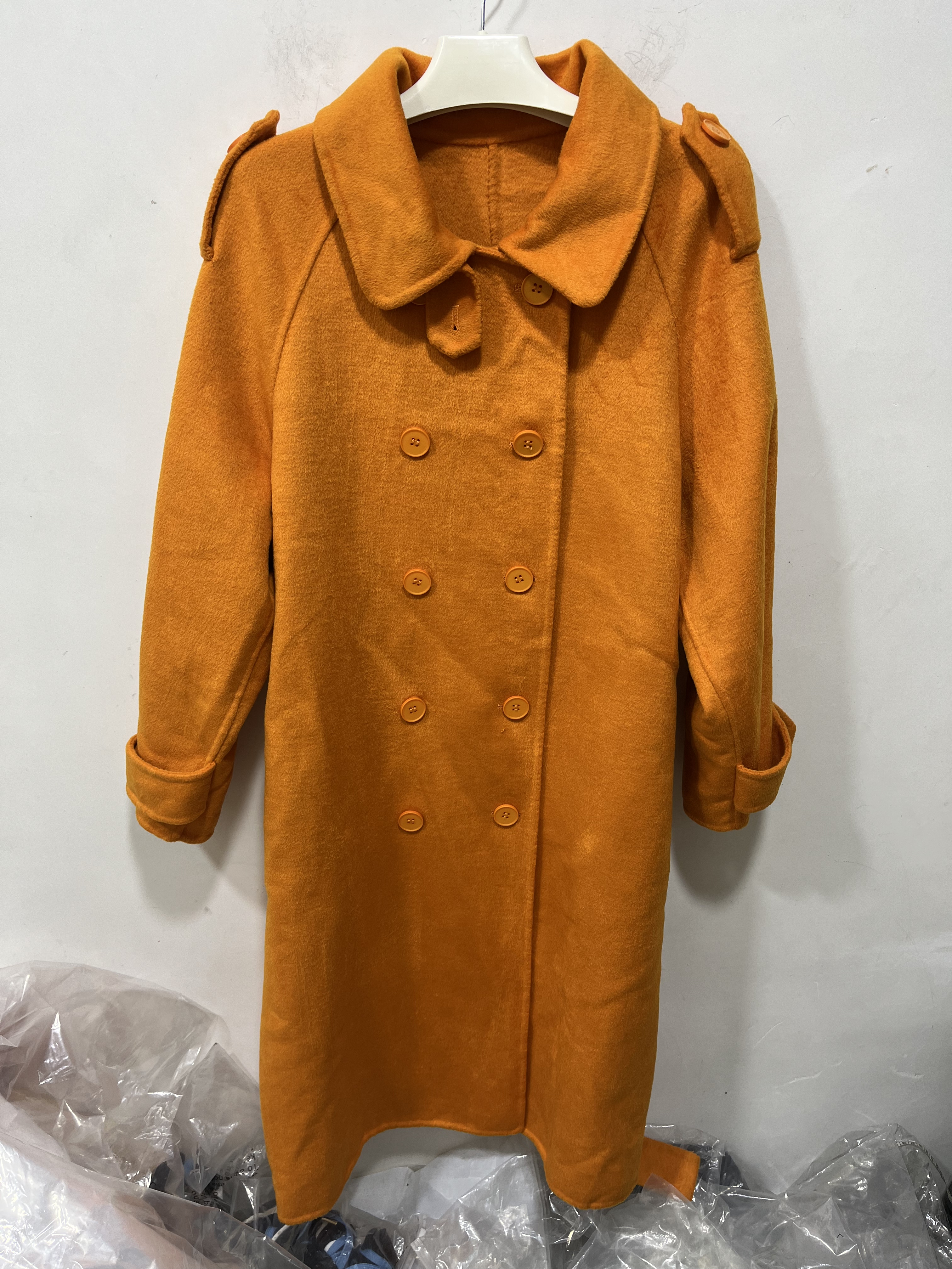 亏本清货秋冬女装时尚百搭休闲潮牌羊毛呢外套大衣中长款