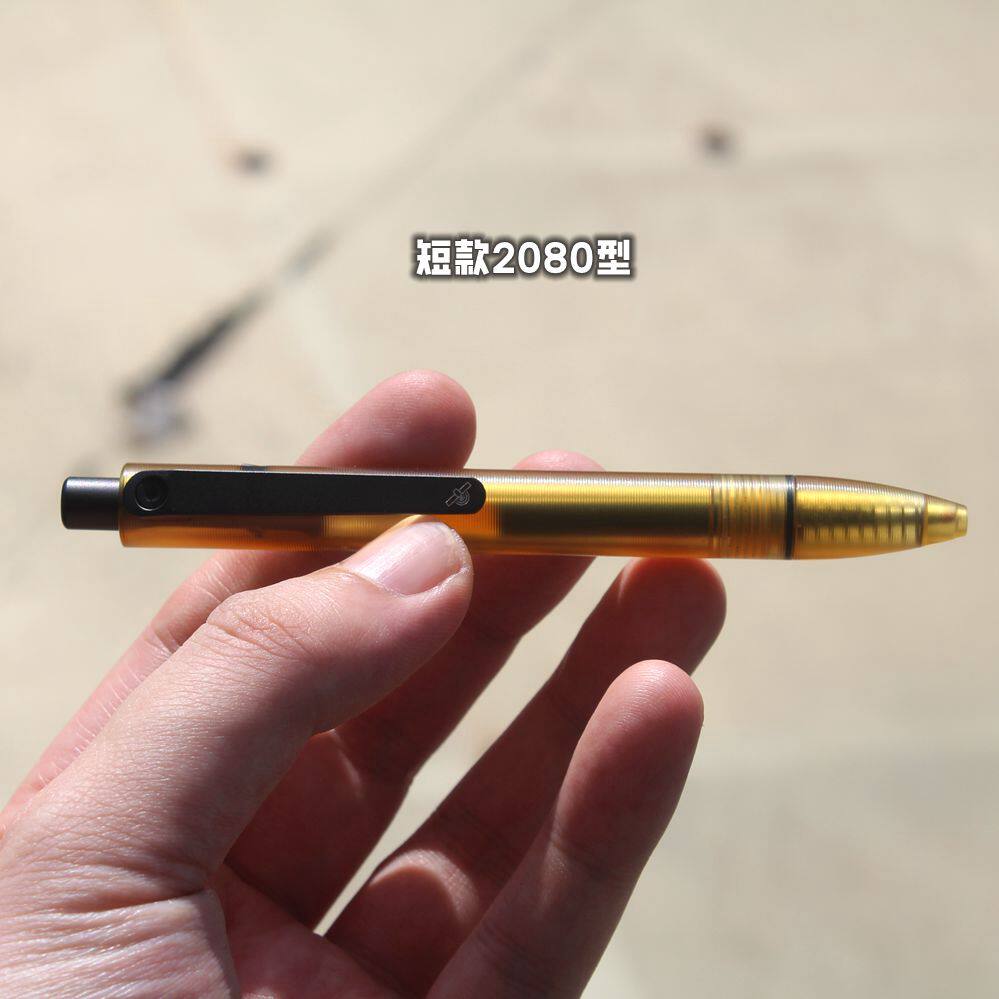 傲空 钛合金大马士革中性签字笔2080长短款进口ULTEM PEI圆珠办公