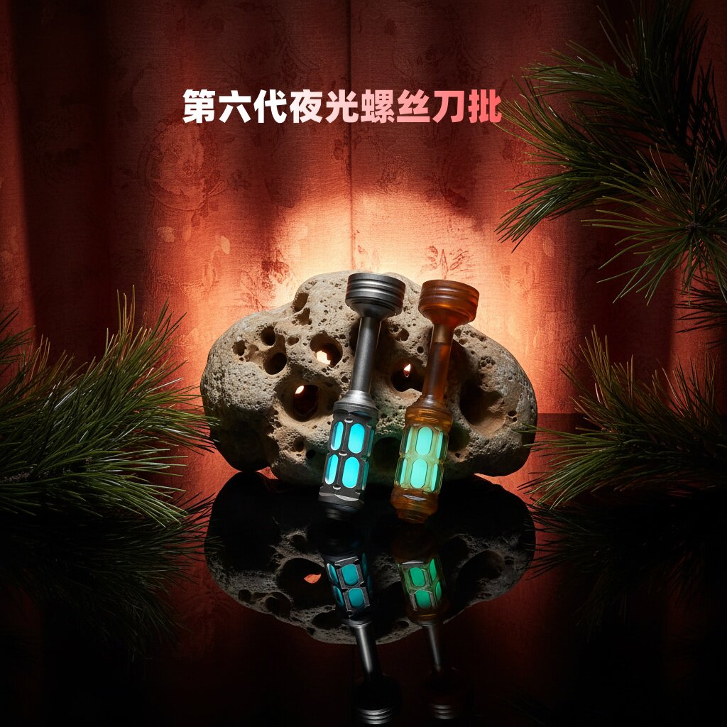 六代EDC指尖改锥钛合金进口PEI螺丝刀带夜光长短批头随身户外旅行
