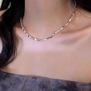 KALRA岁岁平安碎银款 小方块项链时髦不规则锁骨链 CELIE 官方正品