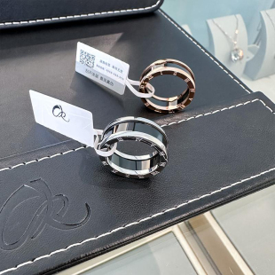 官方正品 KALRA黑色陶瓷戒指男女情侣钛钢弹簧食指高级大气 CELIE