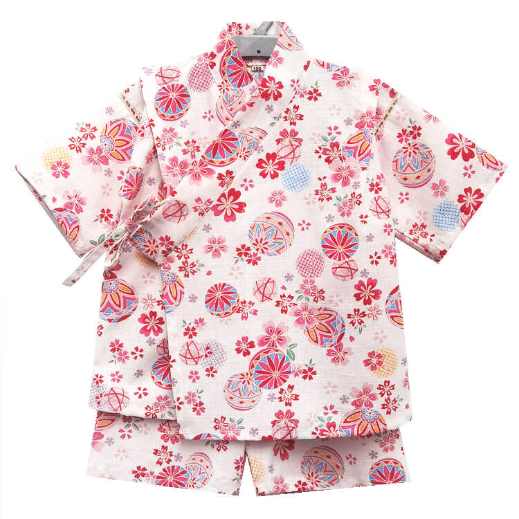 亲子纯棉浴衣日本甚平儿童和服节日花球六一演出服空调家居服睡衣