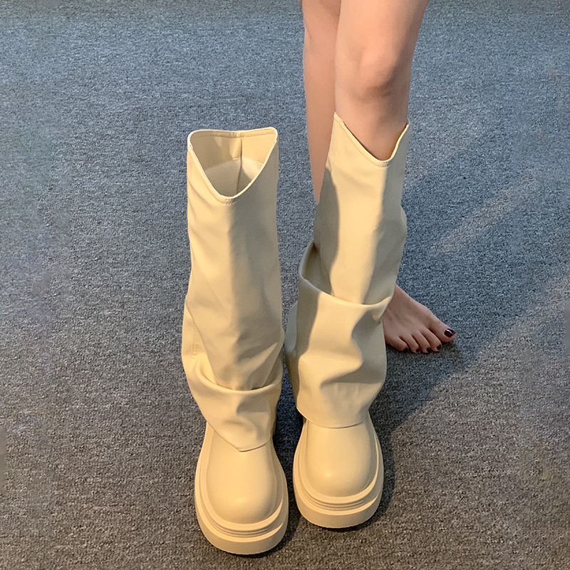 山吉长筒靴女款2025秋季新款