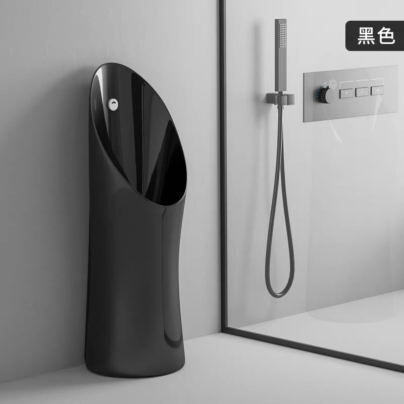 家用男士小便斗全自动冲水感应小便器立式小便池一体落地式尿斗槽