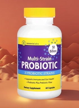 美国InnovixLabs复合菌株益生菌500亿60粒缓释胶囊31种益生菌菌株