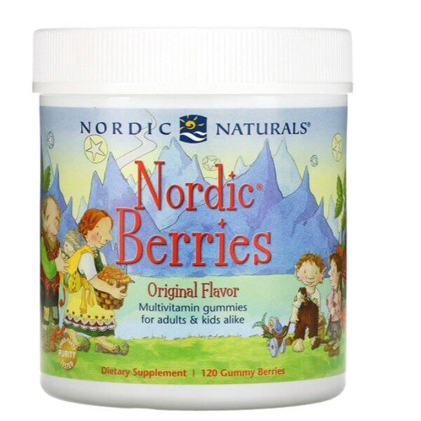 美国进口Nordic Naturals儿童复合维生素软糖120粒装浆果软糖原味
