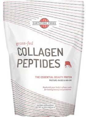 美国Earthtone Foods 草饲胶原蛋白多肽无味皮肤指甲头发健康907g