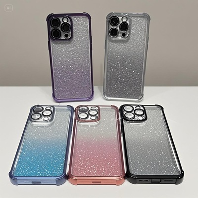 适用VIVO Y500 Y50 5G S30Promini X200S护眼防摔X200Ultra闪粉电镀Y300GT气囊S20 Y200 X100S四角加厚手机壳