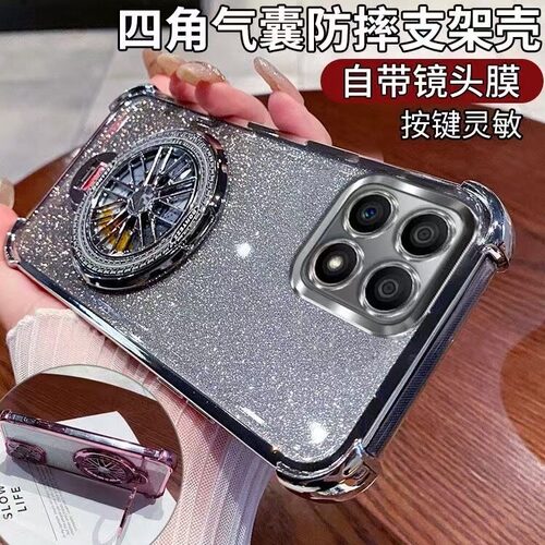 适用vivo Y600Pro闪粉陀螺支架Y50m电镀护眼防摔Y50i精孔气囊Y600Pro手机壳Y37t保护套
