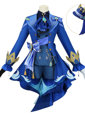 漫路人原神cos服枫丹水神芙卡洛斯黑芙宁娜cosplay服装二次元动漫