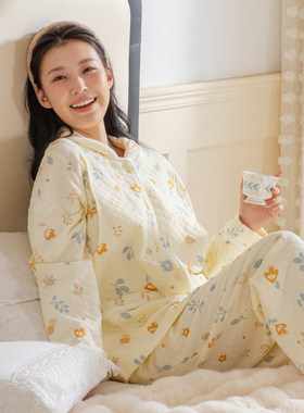 空气层里外全棉秋冬季轻柔哺乳服