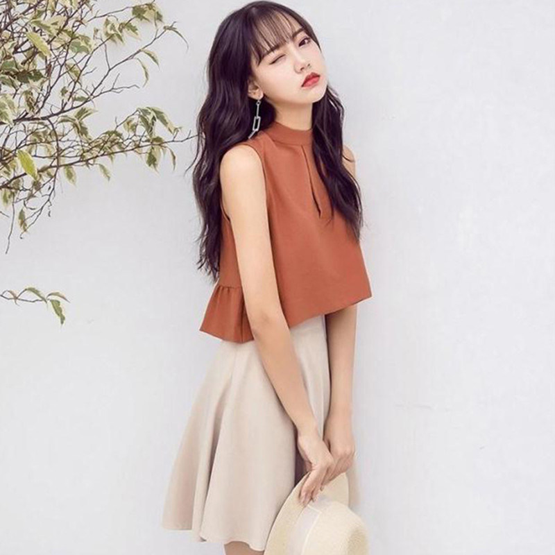 2025夏季新款女装淑女温柔风俏皮心机两件套社会小清新甜美套装裙