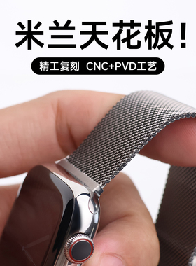 严丝合缝适用AppleWatch苹果手表s11代s10米兰尼斯iwatch9表带se3