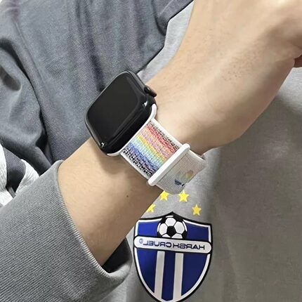 尼龙回环腕带适用苹果iWatch手表表带Apple Watch11/10/9ultra2男