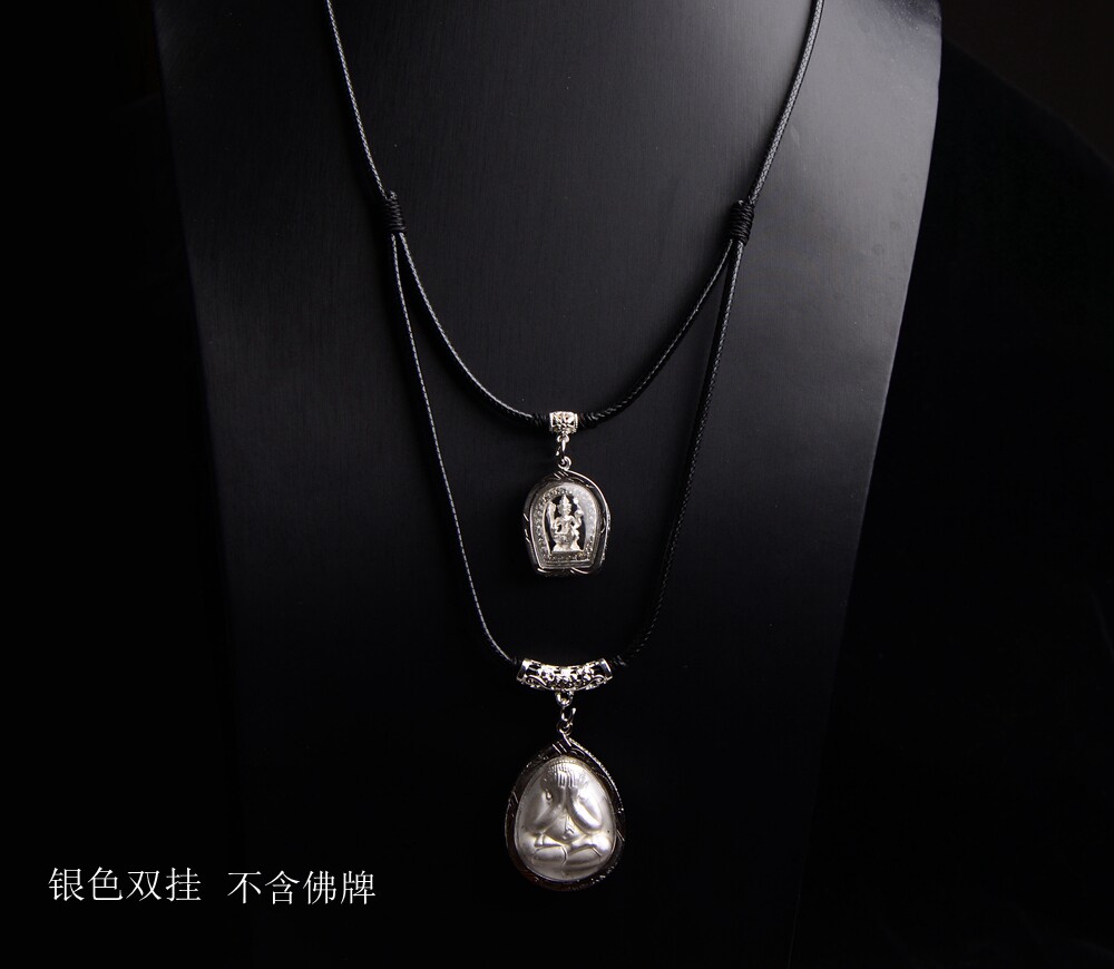 泰国蜡绳佛牌链子可调节长短单挂双挂三挂四挂五挂六挂等项链挂链