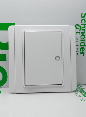 施耐德E3000都会白色10A带荧光点一开二开三开四开单控双控开关