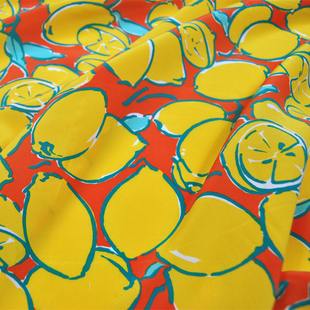 18姆米宽幅柠檬真丝双绉半身裙连衣裙衬衫桑蚕丝服装布料面料