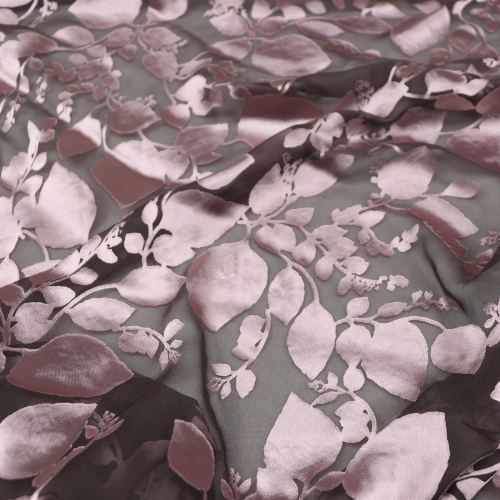 素雅真丝烂花绡旗袍连衣裙桑蚕丝服装布料面料