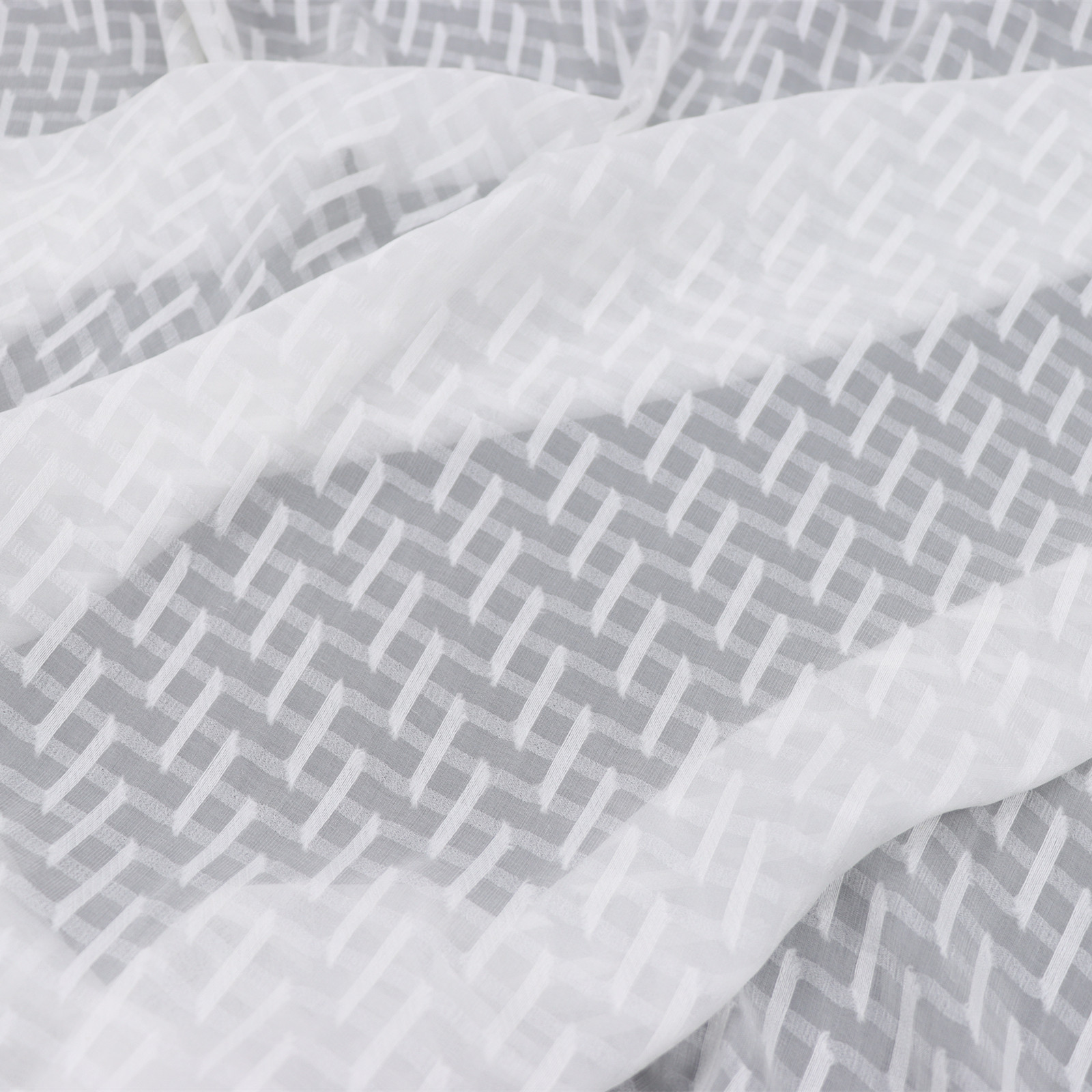 宽幅白色顺纡底真丝剪花绡连衣裙上衣旗袍桑蚕丝服装布料面料