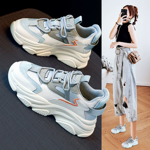 Tide, дышащая универсальная высокая демисезонная спортивная обувь для отдыха на платформе, коллекция 2022, тренд сезона