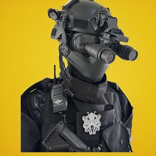 cos战神头盔白狼装备周边服暗区cos同款国际作战服突围黑金连队