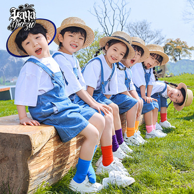 儿童啦啦队演出服幼儿园六一舞蹈表演服装小学生运动会开幕式班服