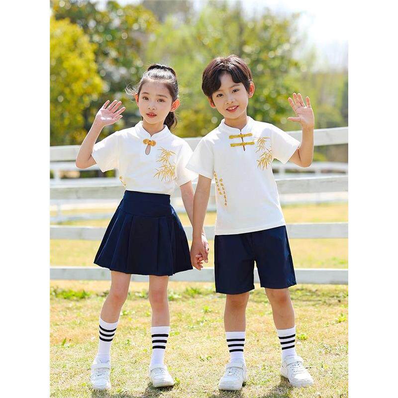 六一少儿演出服幼儿园园服合唱服装小学生班服国学风朗诵合唱服装