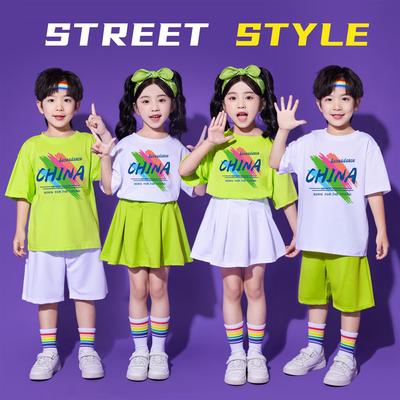 六一儿童啦啦队演出服小学生运动会开幕式班服拉拉队合唱表演服装