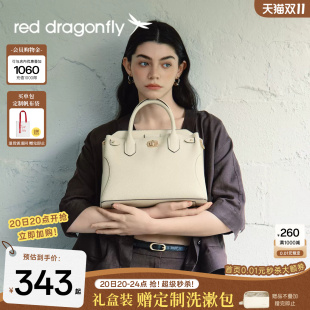 红蜻蜓妈妈款包包女2026新款真皮手提包大气TOGO头层牛皮斜挎婚包