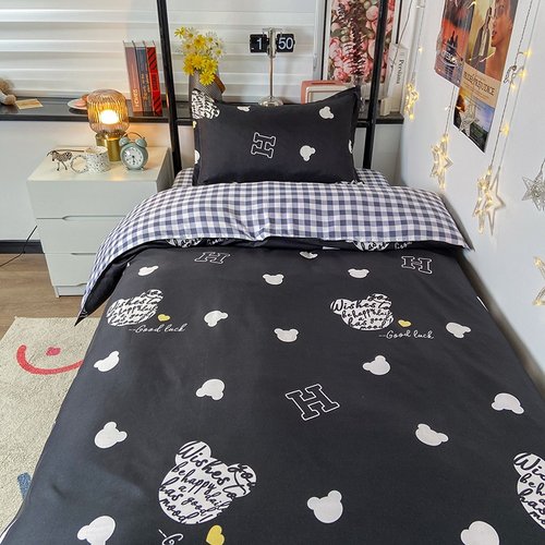 简约四件套学生上下铺单人床单