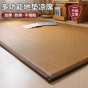 凉席床垫两用打地铺睡垫神器可定制软垫家用藤席海绵垫地垫榻榻米