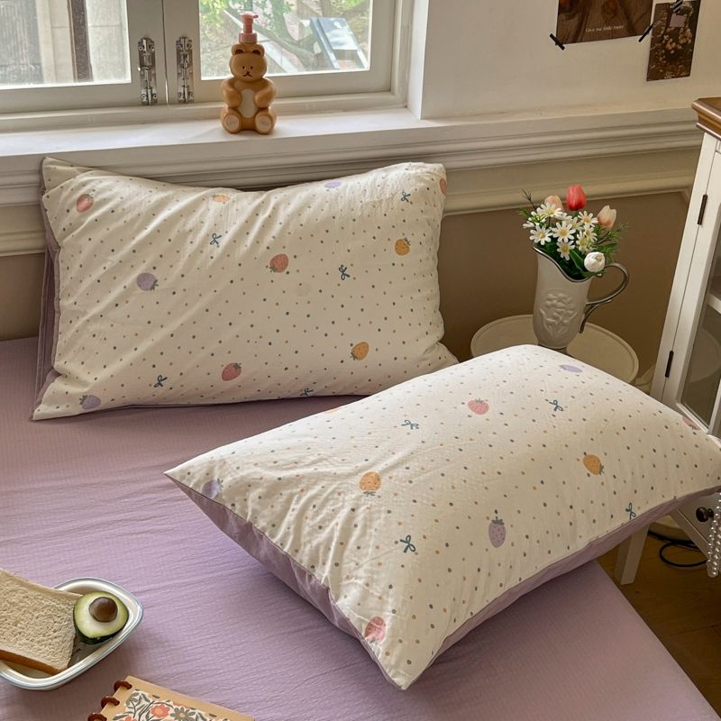 云感皱皱纱双层纱枕套48*74cm