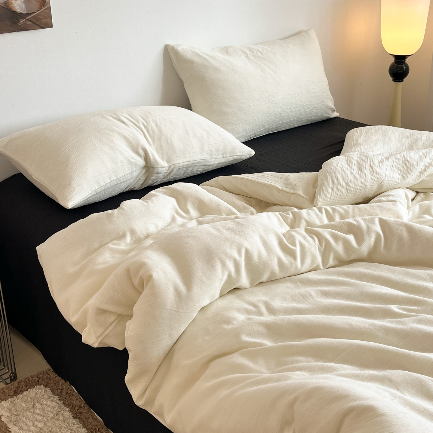 加厚磨毛非纯棉全棉床上用品四件套被套被罩冬床单床笠宿舍三件套