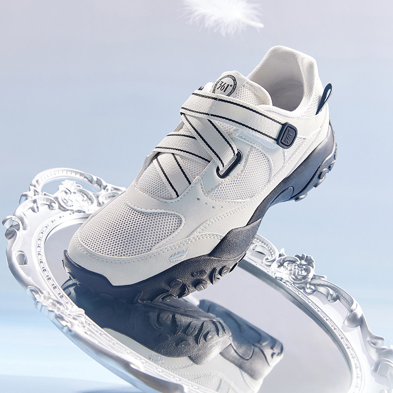 天鹅鞋361玛丽珍运动鞋女春季新款网面透气薄底鞋轻便百搭休闲鞋