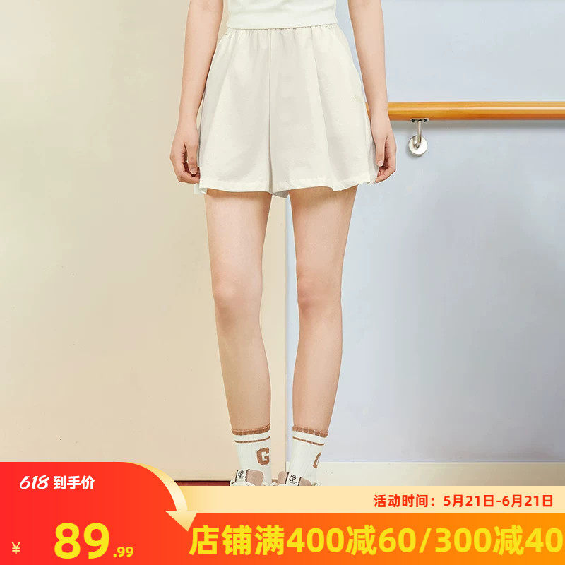 361运动短裤女冰感防晒夏季透气五分裤运动裤复古学院风休闲裤子