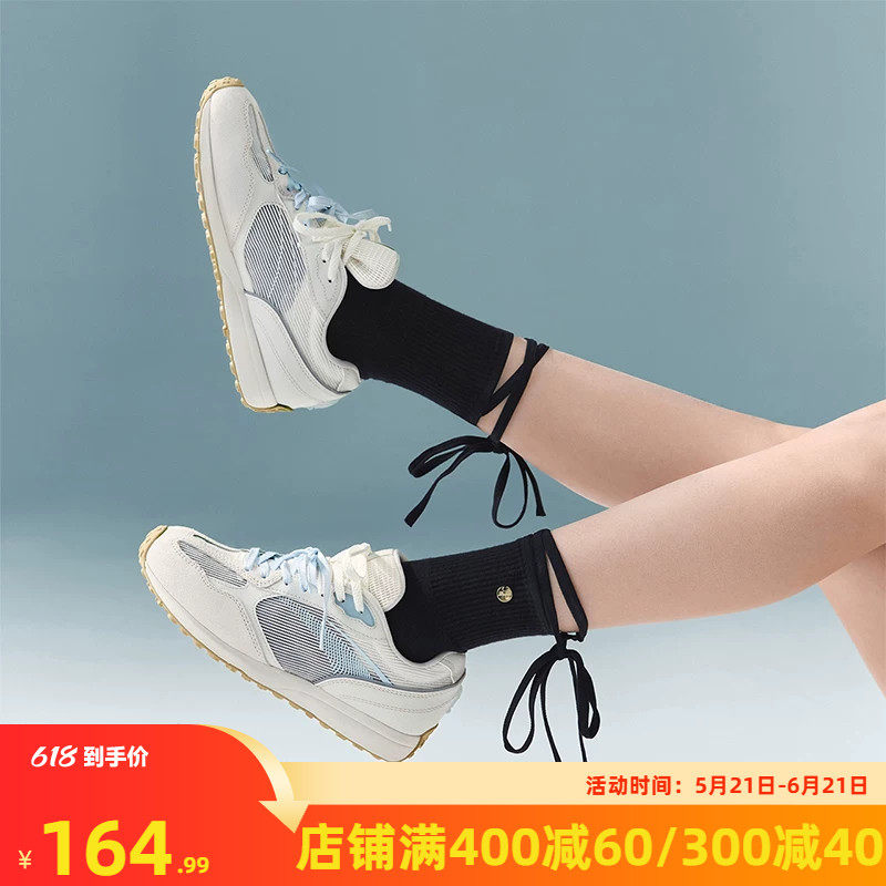 361酥饼3se运动鞋女夏季新款平底运动休闲板鞋德迅鞋双鞋带赛车鞋