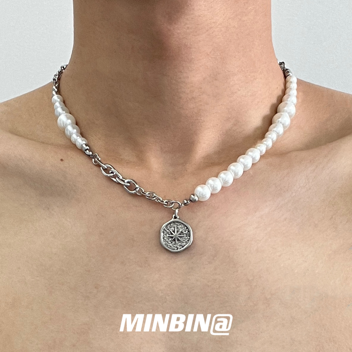 芒星珍珠项链轻奢高级感