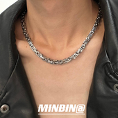 项链男士 高级设计感颈链钛钢不掉色冷淡风小众锁骨链男生嘻哈配饰