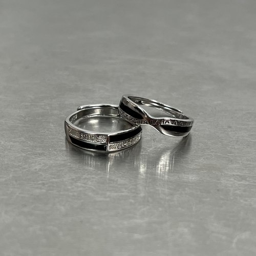 星芒戒指男士单身戒ins风