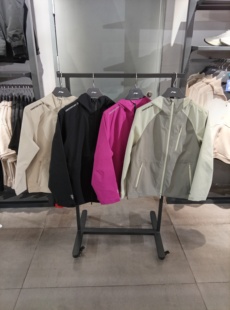 李宁冲锋衣2024新款户外单层男子防水运动风衣连帽外套AEMU049