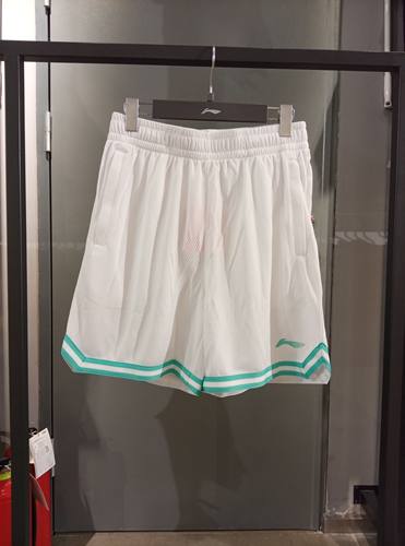 李宁男CBA美式比赛速干跑步短裤