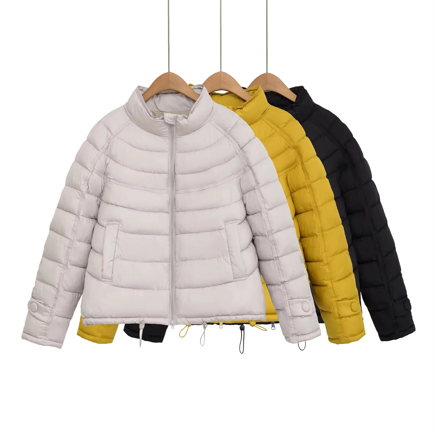 欧美风立领棉服女面包服