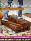 室外两步脚踏板阳台木梯入口门楼梯台阶板木地板增高凳