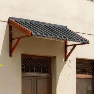 室外小型院里门窗阳光棚防晒防雨隔热遮阳棚户外庭院雨篷成品屋檐